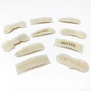 US 10-20Pcs Pearl Hair Clip Barrettes Women Girl Bobby Barrette Hairpins Vintage