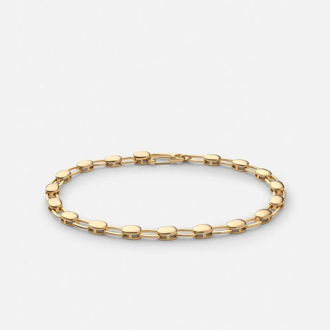 Ward Chain Bracelet (Gold Vermeil)