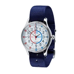 Waterproof Watch Navy Strap (Black Face)