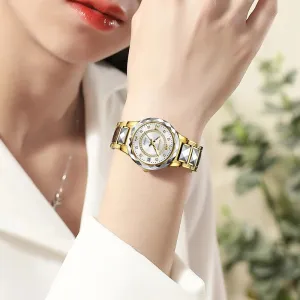 Women's Fashion Tungsten Steel Waterproof Quartz Love Gift Watch
