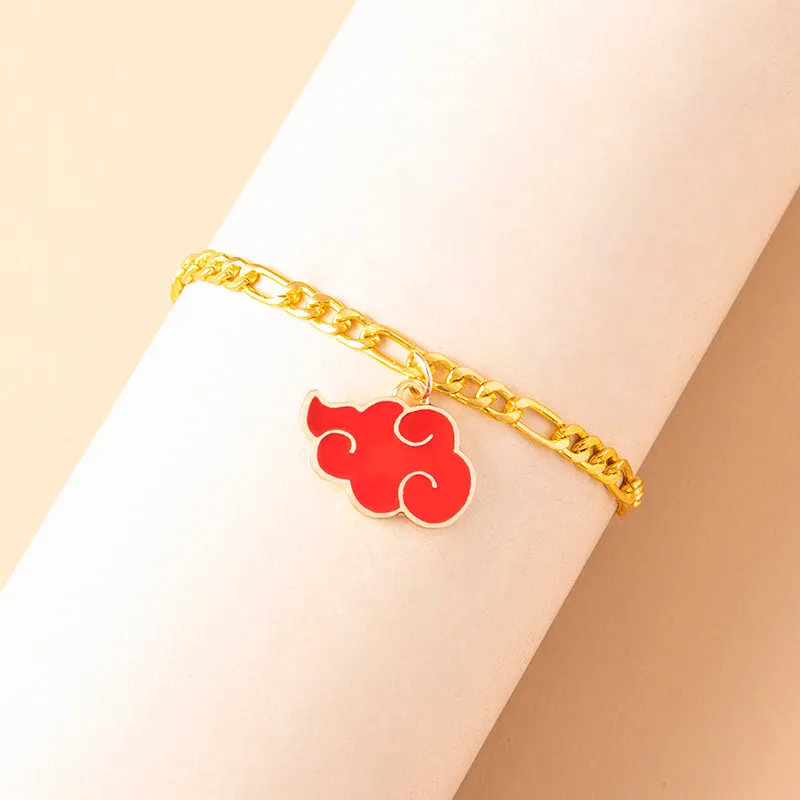 Women's Red Cloud Charm Anklet