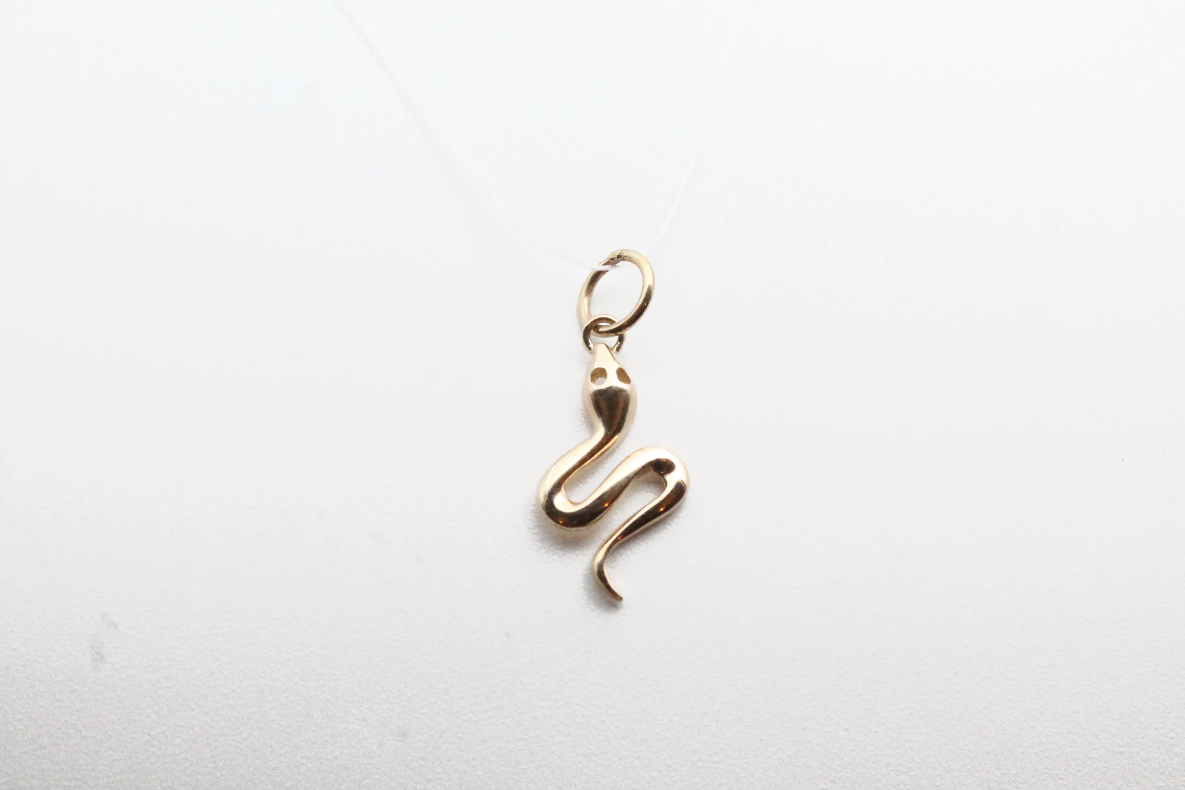 Yellow Gold Snake Pendant